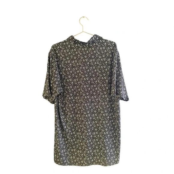 Donald Rose Sportswear Men's Gray Floral Print Button Up Polo Shirt Size M - Picture 5 of 5